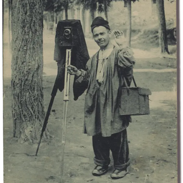 Jaumet haciendo de retratista.